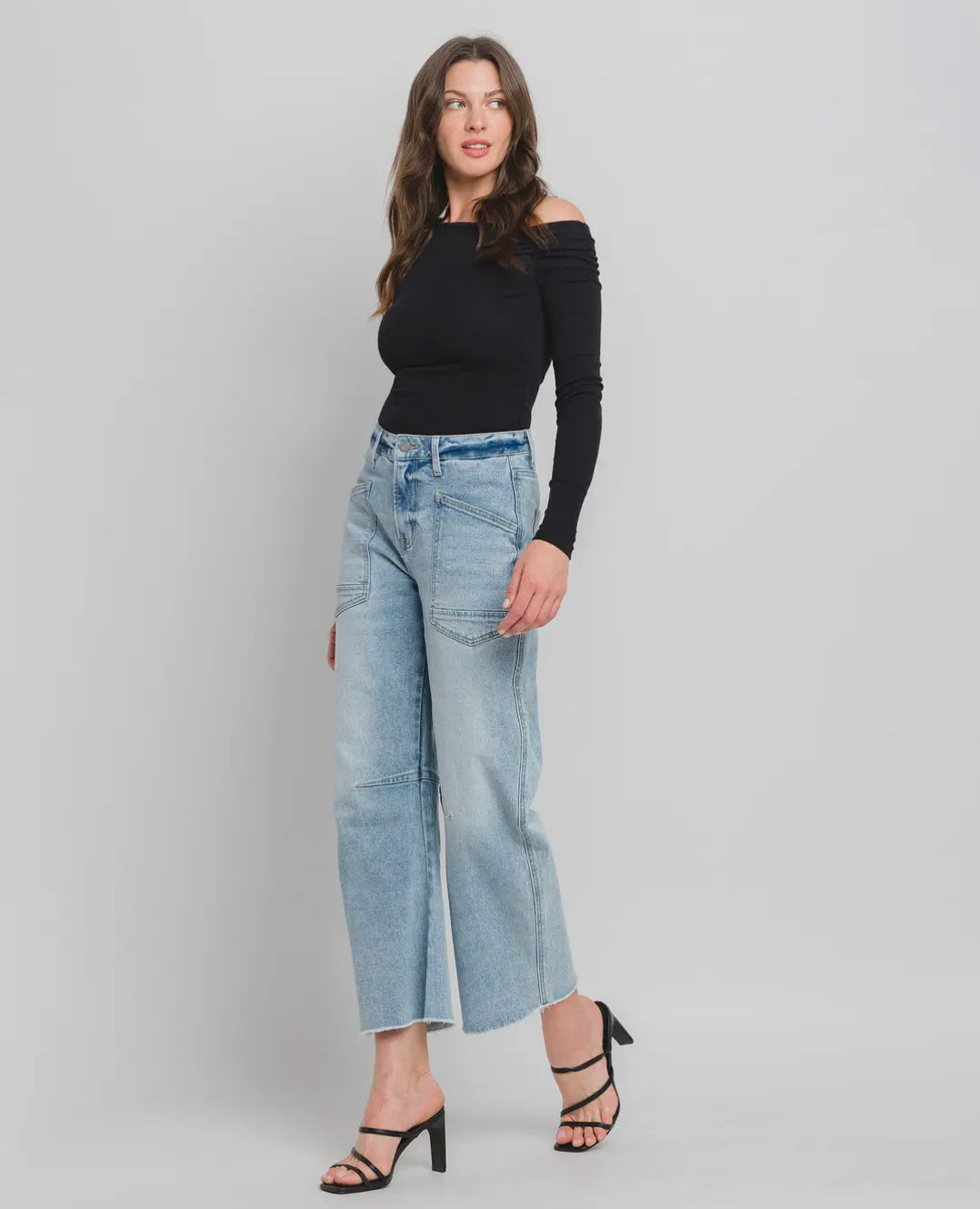 Vervet Super High Rise Barrel Jeans