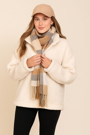 Cozy Days Sherpa Jacket Oatmeal