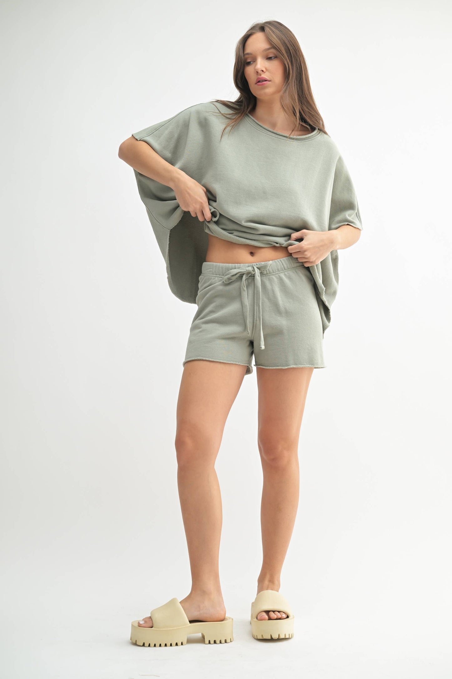 Malibu Vintage Dolman Top & Shorts Set