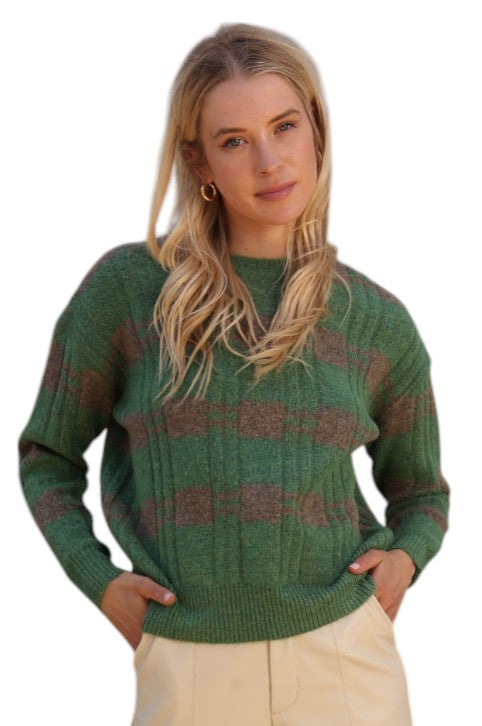 Cozy Checked Sweater