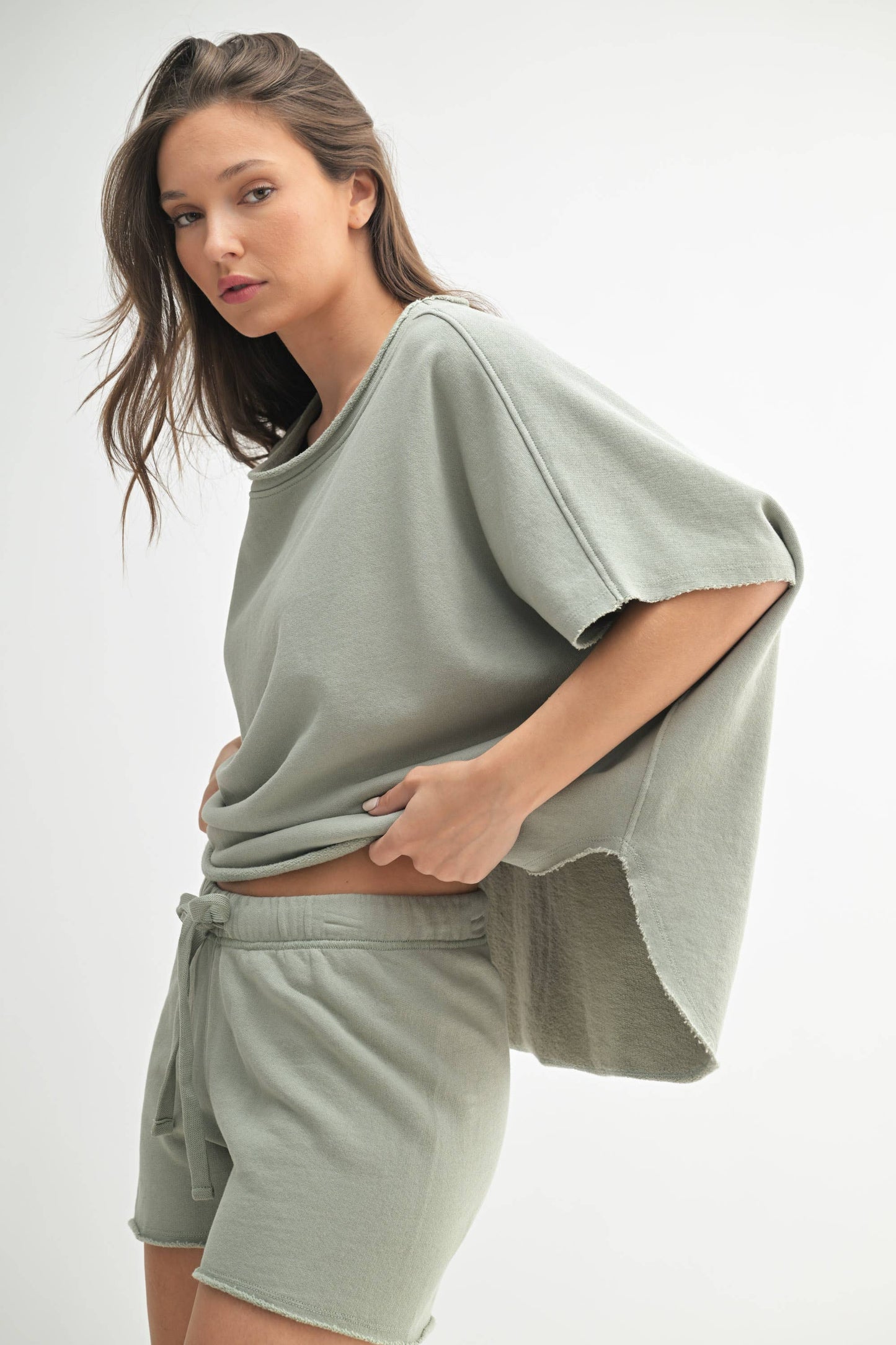 Malibu Vintage Dolman Top & Shorts Set
