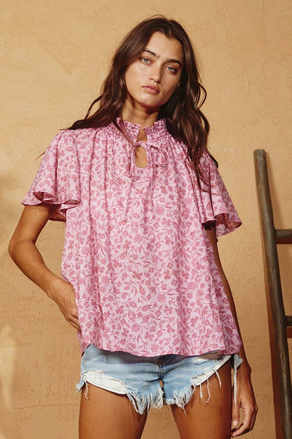 Bucketlist Sleeveless Tie Two-way Closure Sequins Top