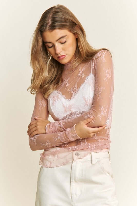 Lacey Pink L/S Top