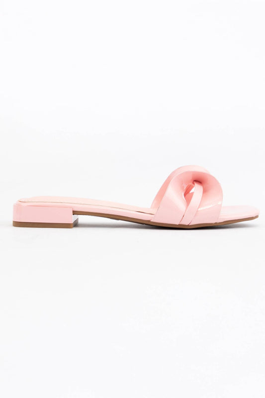 Penelope Pink Bow Sandals