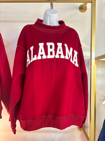 Alabama & AL Reversible Mockneck