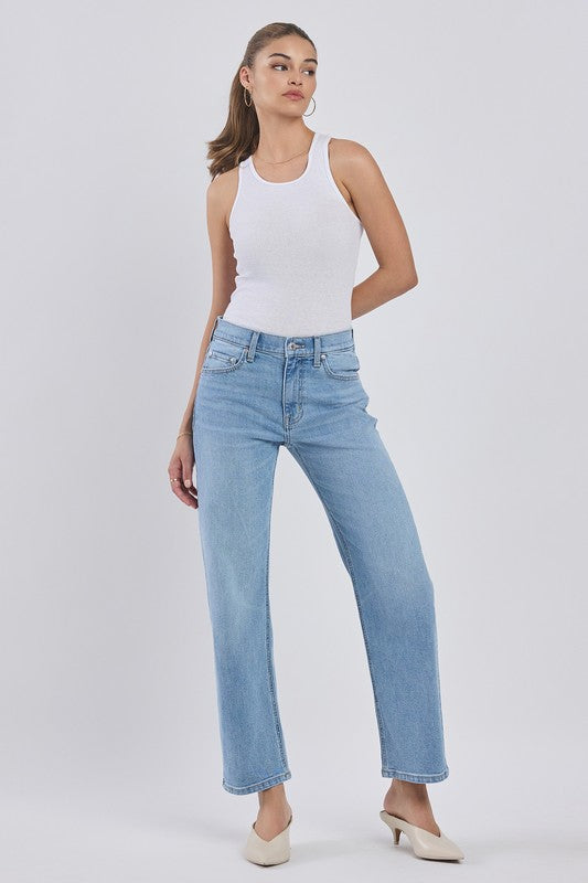 Danica Mid Rise Barrel Jean By Eunina