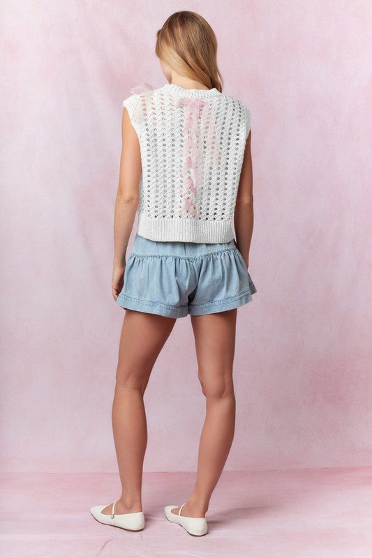 Varlie Open Weave Sweater Vest