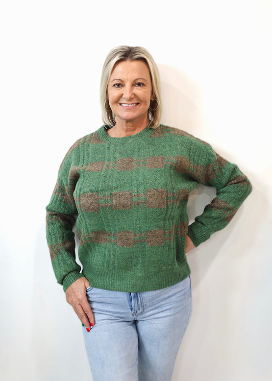 Cozy Checked Sweater