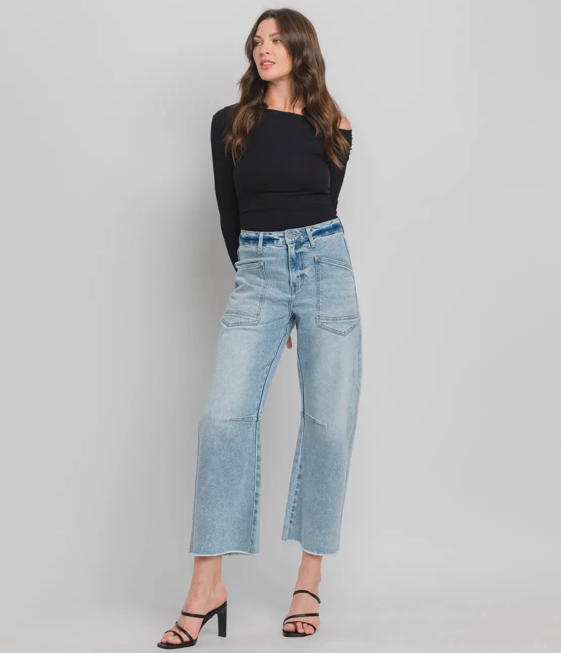 Vervet Super High Rise Barrel Jeans