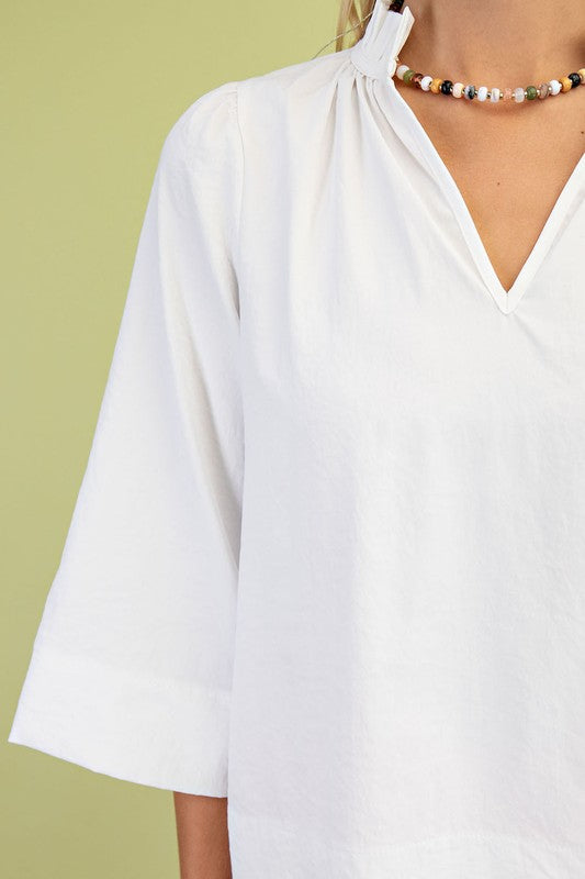 Veronica Ruffled Neck Blouse
