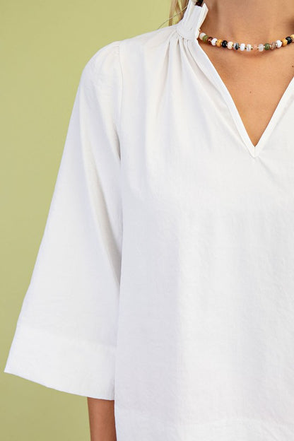 Veronica Ruffled Neck Blouse