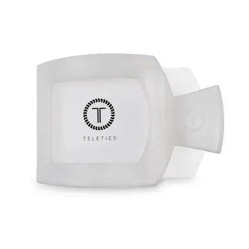 Square Flat Hair Clip| Medium |Coconut White