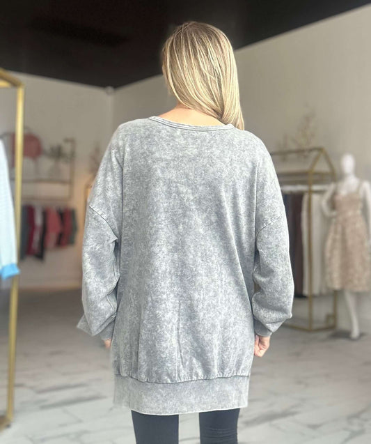 Boaz B Snow Washed Sweatshirt
