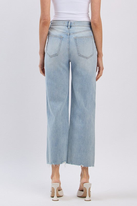 Eunina Dawn Super High Rise Wide Leg Crop- High Tolerance
