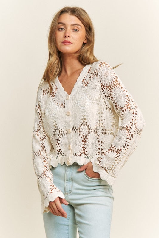Lauren Crochet Cardigan