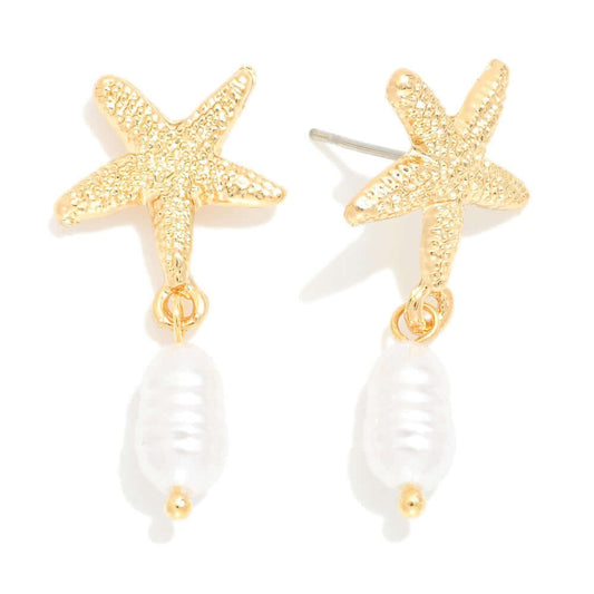 Starfish Drop Earrings