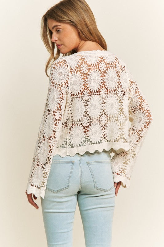 Lauren Crochet Cardigan