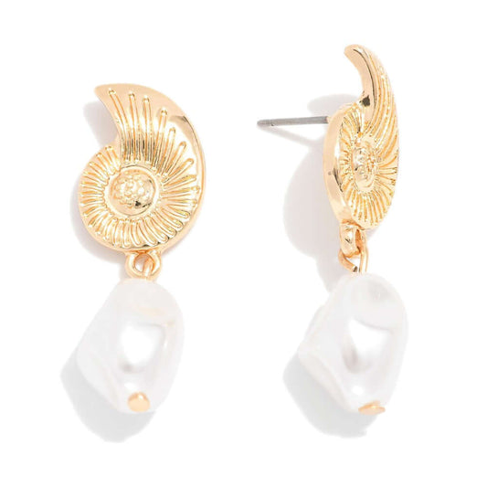 Seashell Drop Earrings