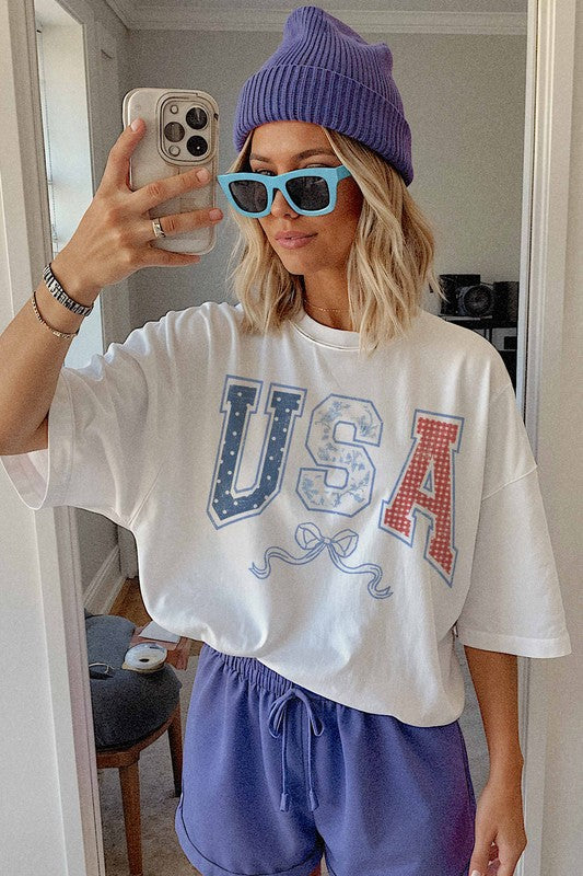 Girly USA Graphic Tee