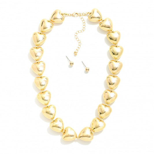 Puffy Heart Necklace
