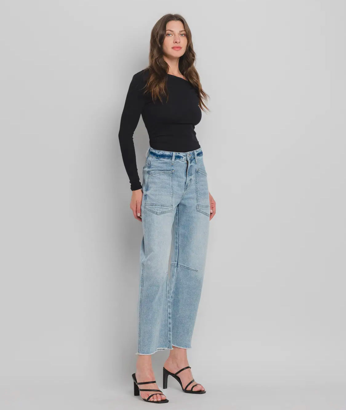 Vervet Super High Rise Barrel Jeans