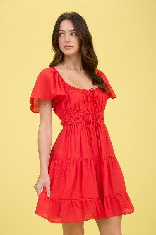 Randi Red Mini Dress