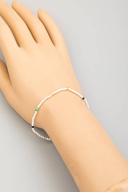 Dainty Ball Beaded Stretch Bracelet