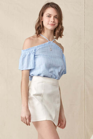 Becca Off Shoulder Halter Top