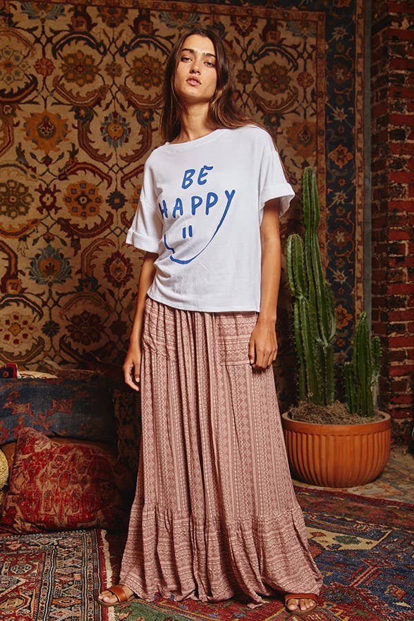 Bucketlist Be Happy Graphic Top