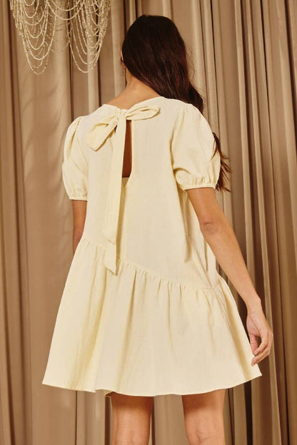 Bucketlist Asymmetrical Tiered Mini Shift Dress