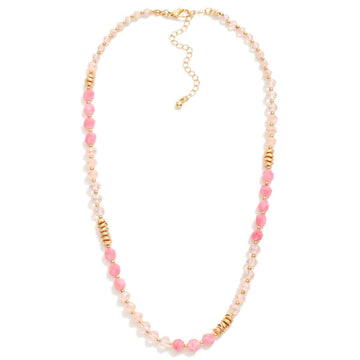 Pink Skies Beaded Necklace