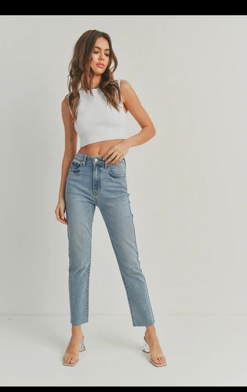 Corona Slim Straight Jeans - Lake City Boutique